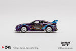 MINI GT 245 LIBERTY WALK LB WORKS GT NISSAN R35 GT-RR VER.1 PURPLE METALLIC