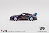 MINI GT 245 LIBERTY WALK LB WORKS GT NISSAN R35 GT-RR VER.1 PURPLE METALLIC