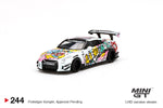 MINI GT 244 LB★WORKS Nissan  GT-R R35 Type 2 Rear Wing ver 3 LBWK Kuma Graffiti