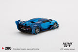 MINI GT #266 Bugatti Vision Gran Turismo Light Blue LHD