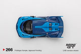 MINI GT #266 Bugatti Vision Gran Turismo Light Blue LHD