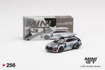 MINI GT #256 Audi RS 6 Avant Silver Digital Camouflage w/ Roof Box