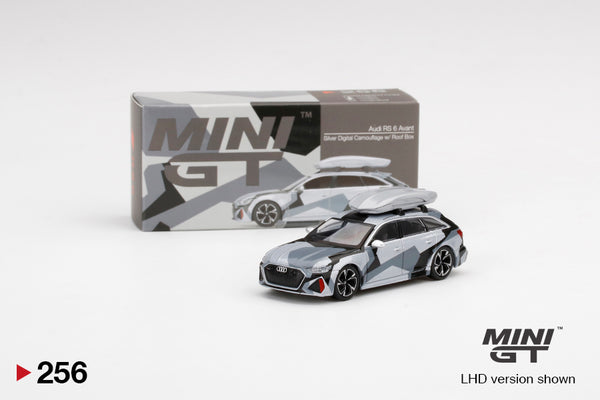 専用出品　メダル6枚セット MINI GT 256 Audi RS6 Avant Silver Digital Camouflage w/ Roof