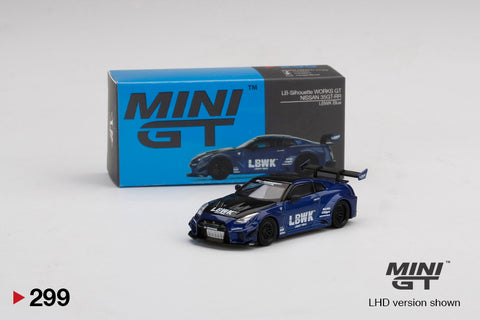 MINI GT #299 LB-Silhouette WORKS GT NISSAN 35GT-RR Ver.2 LBWK Blue