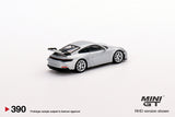 2022 Mini GT #390 Porsche 911 (992) GT3 GT Silver Metallic