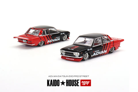 Kaido House x MINI GT Datsun 510 Pro Street ADVAN