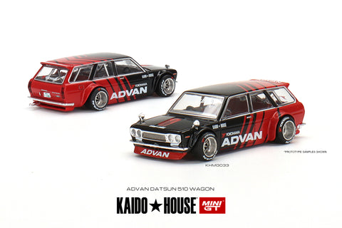 Kaido House x MINI GT Datsun 510 Wagon ADVAN