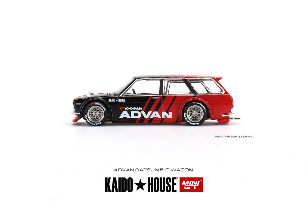 Kaido House x Mini GT Datsun 510 Pro Street Wagon Advan Yokohama Limit