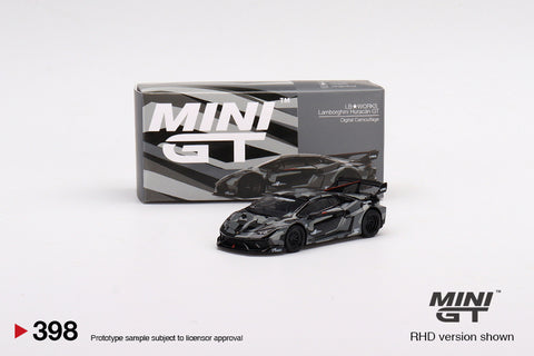 MINI GT #398 LB★WORKS Lamborghini Huracán GT Digital Camouflage