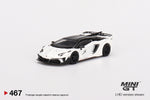 MINI GT #467 LB-Silhouette WORKS Lamborghini Aventador GT EVO White