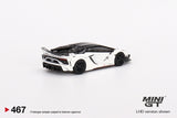 MINI GT #467 LB-Silhouette WORKS Lamborghini Aventador GT EVO White