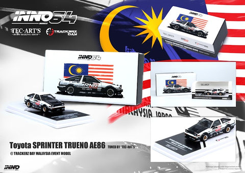 INNO64 TOYOTA SPRINTER TRUENO AE86 TRACK3RZ DAY MALAYSIA EVENT MODEL