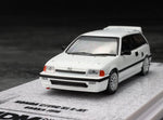INNO64 HONDA CIVIC Si E-AT WHITE OSAKA JDM W/ EXTRA DECALS AND WHEELS