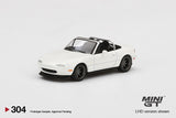 Mini GT #304 Mazda Miata MX-5 (NA) Tuned Version Classic White RHD