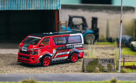 Tarmac Works Toyota Hiace Widebody GIBSON Japan HK  ToyCar Salon Special Edition