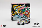 MINI GT 244 LB★WORKS Nissan  GT-R R35 Type 2 Rear Wing ver 3 LBWK Kuma Graffiti