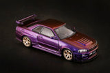 INNO64 1:64 Nissan SKYLINE GT-R R34 V-SPEC II Midnight Purple