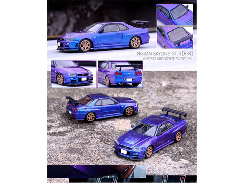 INNO64 1:64 Nissan SKYLINE GT-R R34 V-SPEC II Midnight Purple