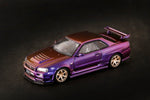 INNO64 1:64 Nissan SKYLINE GT-R R34 V-SPEC II Midnight Purple