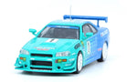 INNO64 NISSAN SKYLINE GT-R R34 #1 FALKEN Super Taikyu 2001 Winner