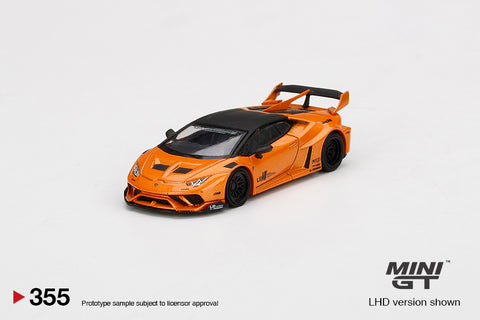 Mini GT #355 LB★WORKS Lamborghini Huracán GT Arancio Borealis