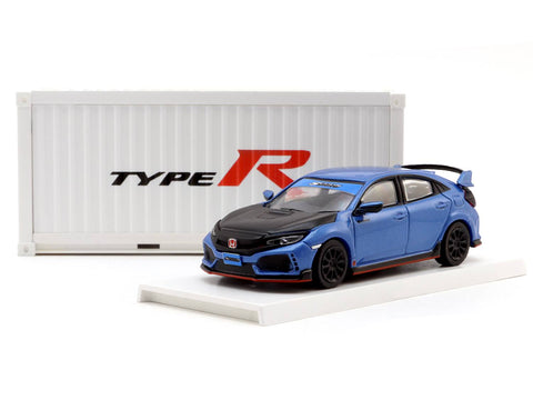 Tarmac Works 1/64 Honda Civic Type R FK8 Brilliant Blue/Black Bonnet