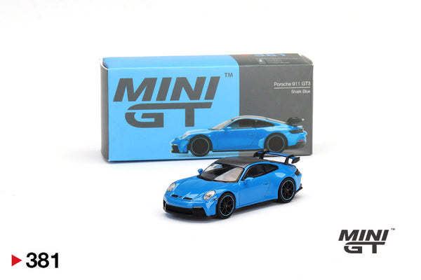 MINI GT 1/64 ポルシェ 911 GT3 992 シャークブルー MINI GT Porsche 911 (992) GT3 Shark Blue - MINIATURE TOY SHOP