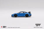 MINI GT #381 Porsche 911 (992) GT3 Shark Blue RHD