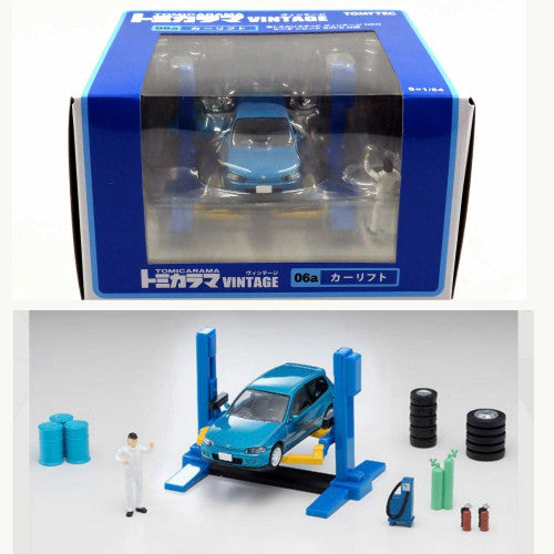 TOMICARAMA VINTAGE TOMYTEC 1:64 06A CAR LIFT WITH HONDA CIVIC SIR