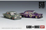 Mini GT 1:64 KaidoHouse Datsun 510 Pro Street OG Purple And Green Set