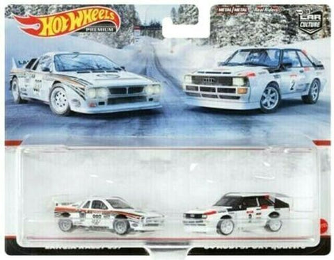 2022 Hot Wheels Car Culture 2 Packs Lancia Rally & Audi Quattro