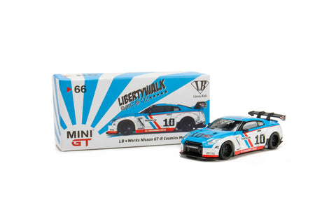 MINI GT #66 1/64 LB★works Nissan GTR R35 Type 1 Rear Wing Ver 1+2 Cosmics