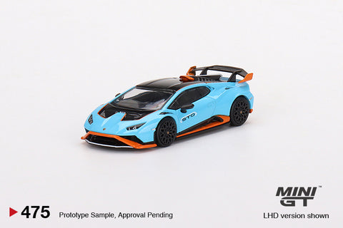 MINI GT #475 Lamborghini Huracán STO Blu Laufey