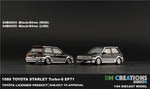 BM Creations 1:64 Toyota Starlet Turbo S 1998 EP71 Blk / Silver RHD