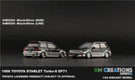 BM Creations 1:64 Toyota Starlet Turbo S 1998 EP71 Blk / Silver RHD