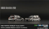 BM Creations 1:64 Toyota Starlet Turbo S 1998 EP71 Blk / Silver RHD