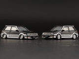 BM Creations 1:64 Toyota Starlet Turbo S 1998 EP71 Blk / Silver RHD