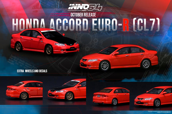 INNO64 HONDA ACCORD Euro-R CL7 Milano Red – J Toys Hobby