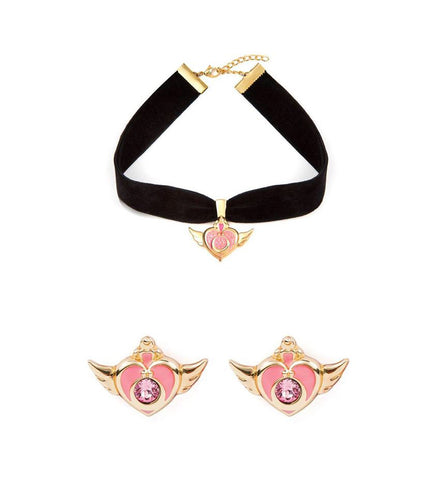 Chocoolate x Sailor Moon Super S Crises Heart Compact Choker and Earring Set