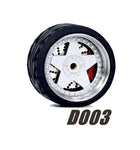 Alloy Wheels Pack with Rubber Tires 1/64 [D003]