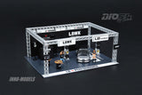 INNO64 LBWK Auto Salon Diorama 997 LBWK Chrome and 3 figures DIO64-001