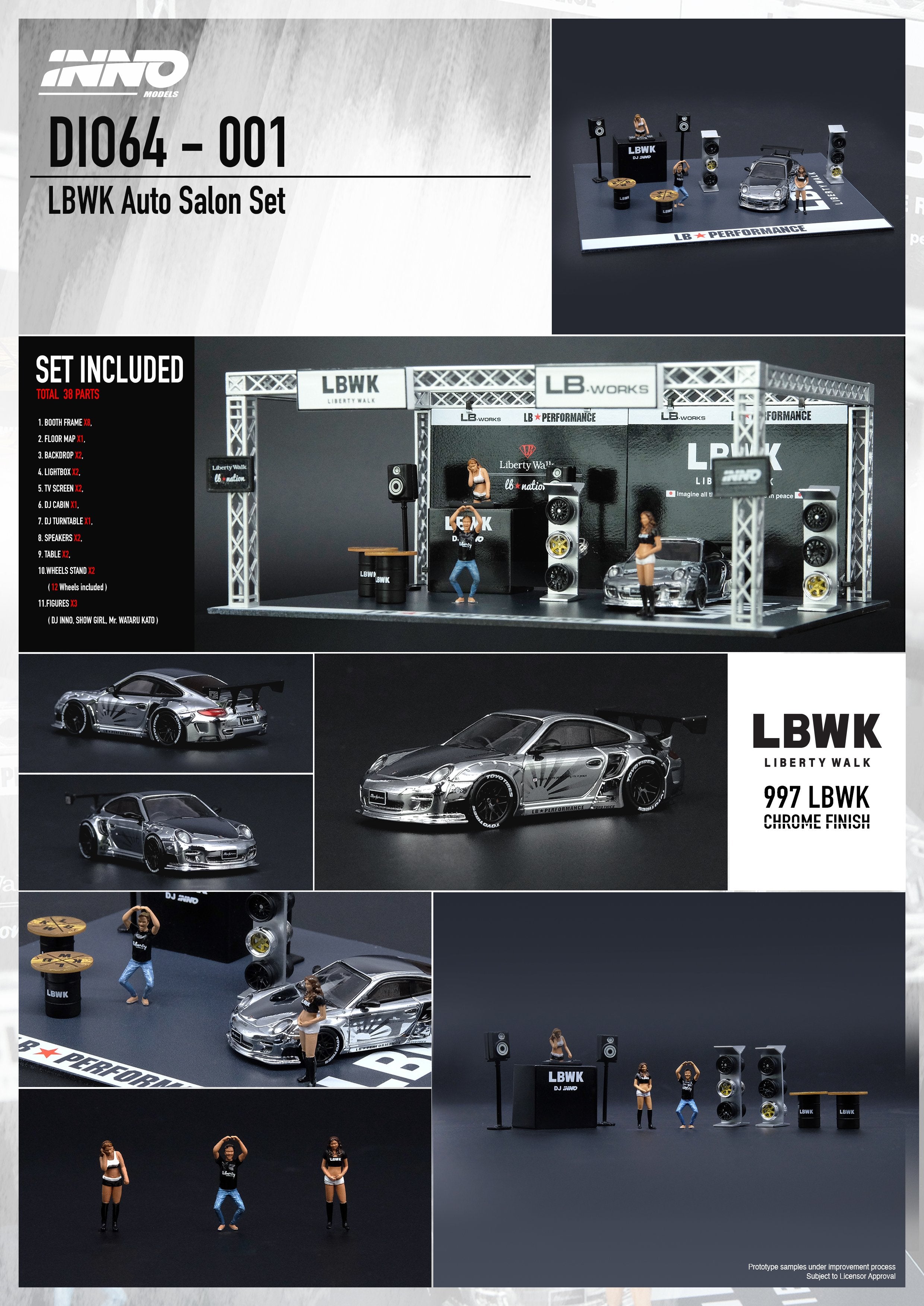 1/64 INNO INNO64 LBWK X INNO Auto Salon Diorama DIO64-001