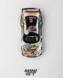 MINI GT 244 LB★WORKS Nissan  GT-R R35 Type 2 Rear Wing ver 3 LBWK Kuma Graffiti