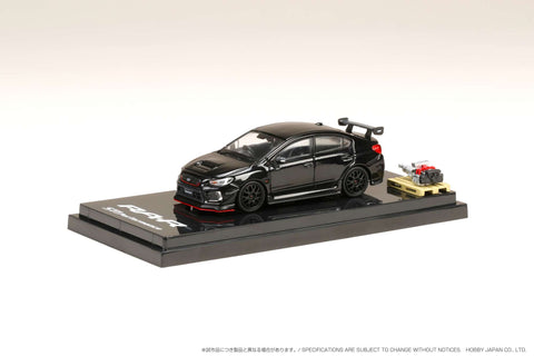 Hobby Japan 1/64 SUBARU WRX STI RA-R FULL-OPTION With Engine Black