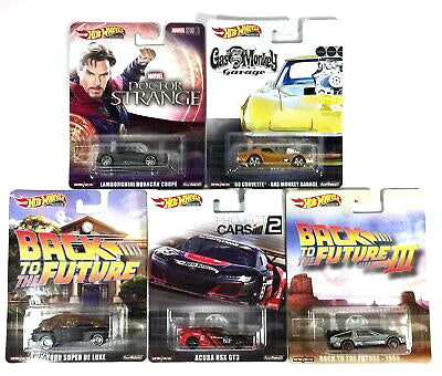 2019 Hot Wheels Replica Entertainment Favorite DMC55-956M Set of 5