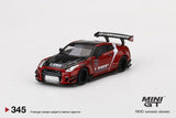MINI GT #345 Liberty Walk LB Silhouette Works Nissan 35GT-RR Type 2 Red RHD
