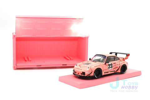 Tarmac Works Porsche 993 Pink Pig Container Packing