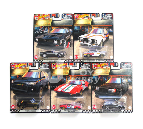 2022 Hot Wheels Premium Boulevard Mix M Case SET OF 5 E36