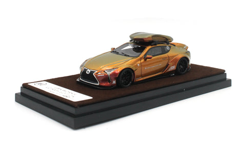 JEC LB Works Lexus LC 500h Red Gold with roof top