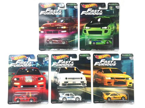 Hot Wheels 2019 Fast & Furious Original Real Rider Set